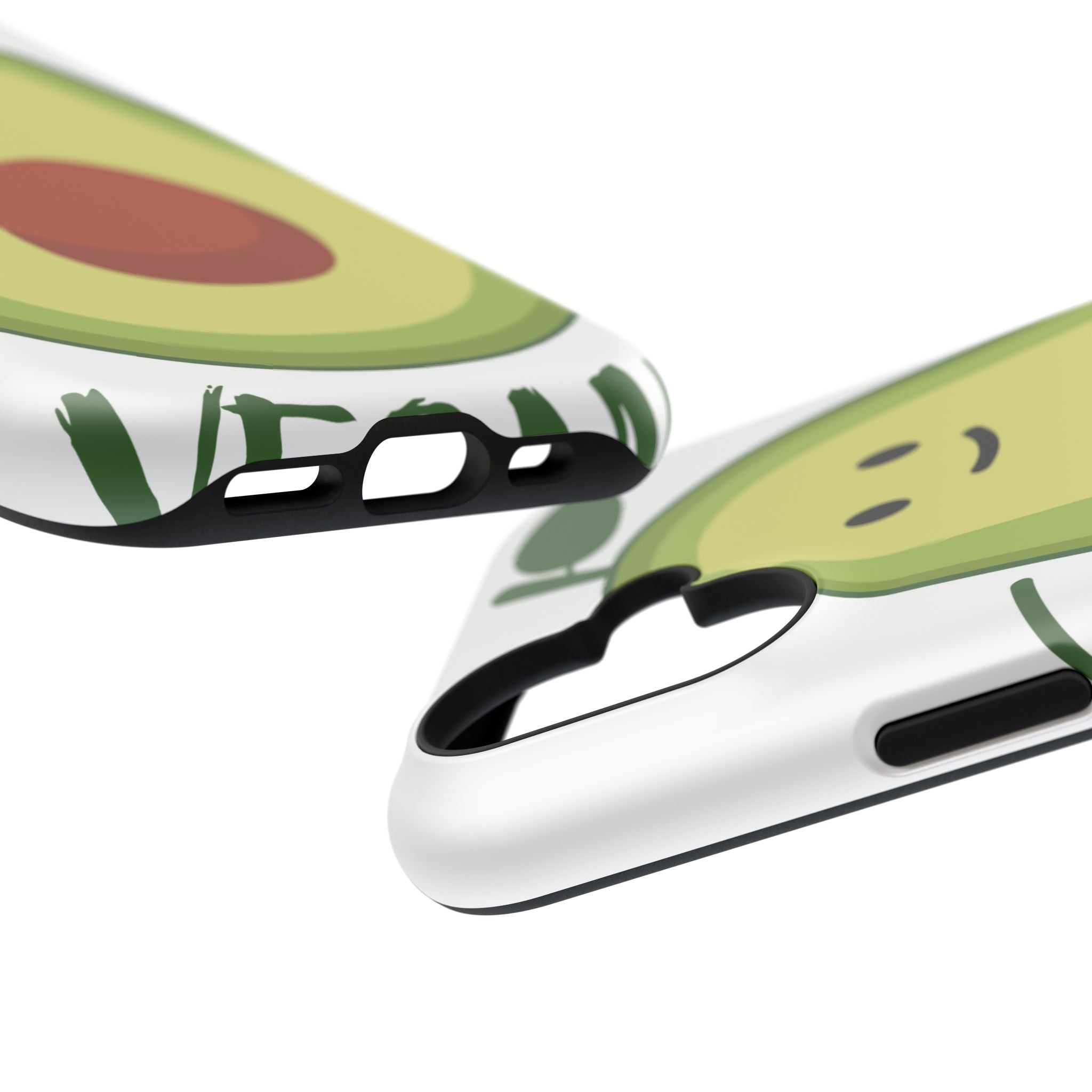 Fun Avocado Phone Case, Cute Avocado Case, Impact-Resistant Cases, Avocado Lover Gift, Smoothie Enthusiast Accessory, Quirky Phone Cover
