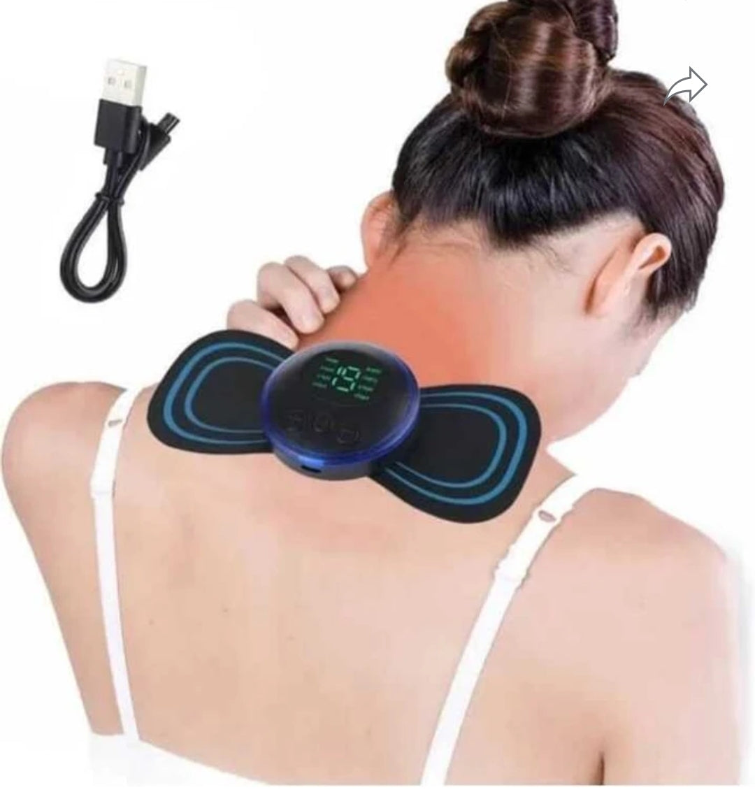 Shakuntala creation Wireless EMS Mini Body Massager Machine Portable Butterfly Massager Pads | Wireless EMS Muscle Stimulator for Back,Shoulder, Neck & Body Pain Relief