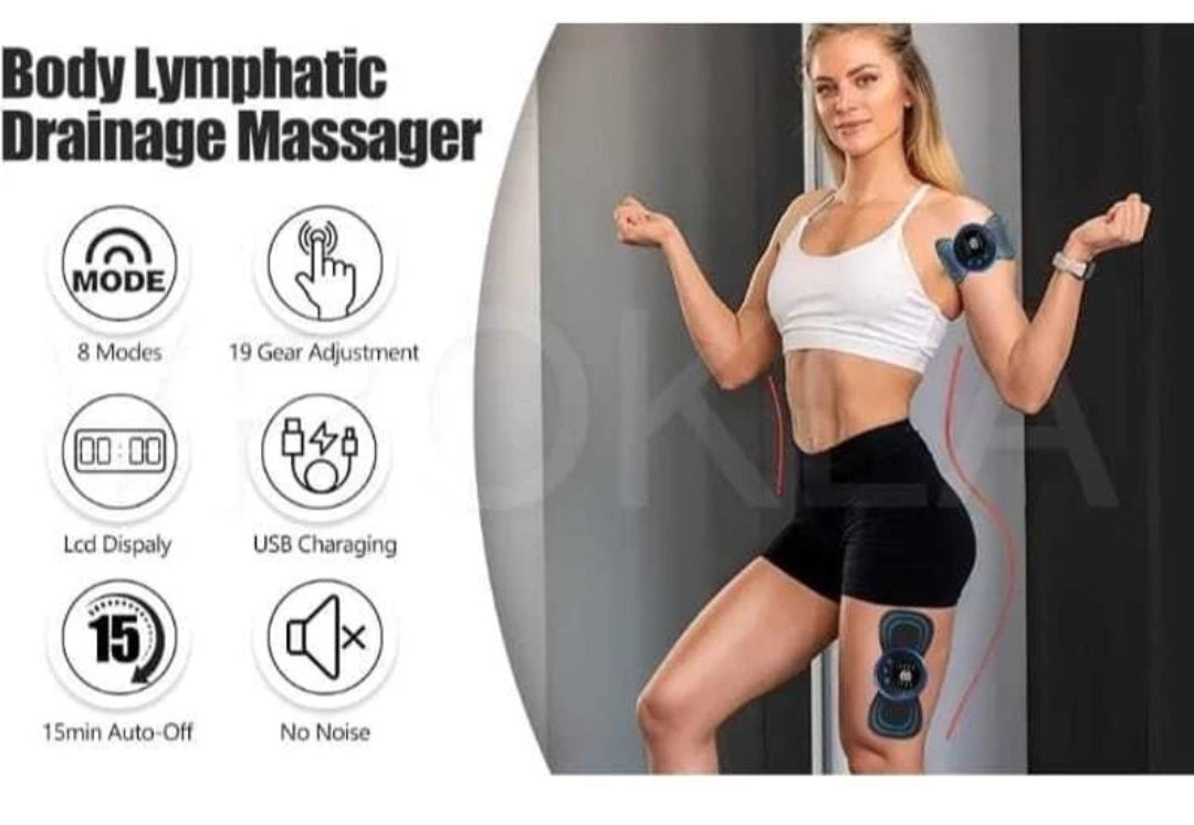 Shakuntala creation Wireless EMS Mini Body Massager Machine Portable Butterfly Massager Pads | Wireless EMS Muscle Stimulator for Back,Shoulder, Neck & Body Pain Relief