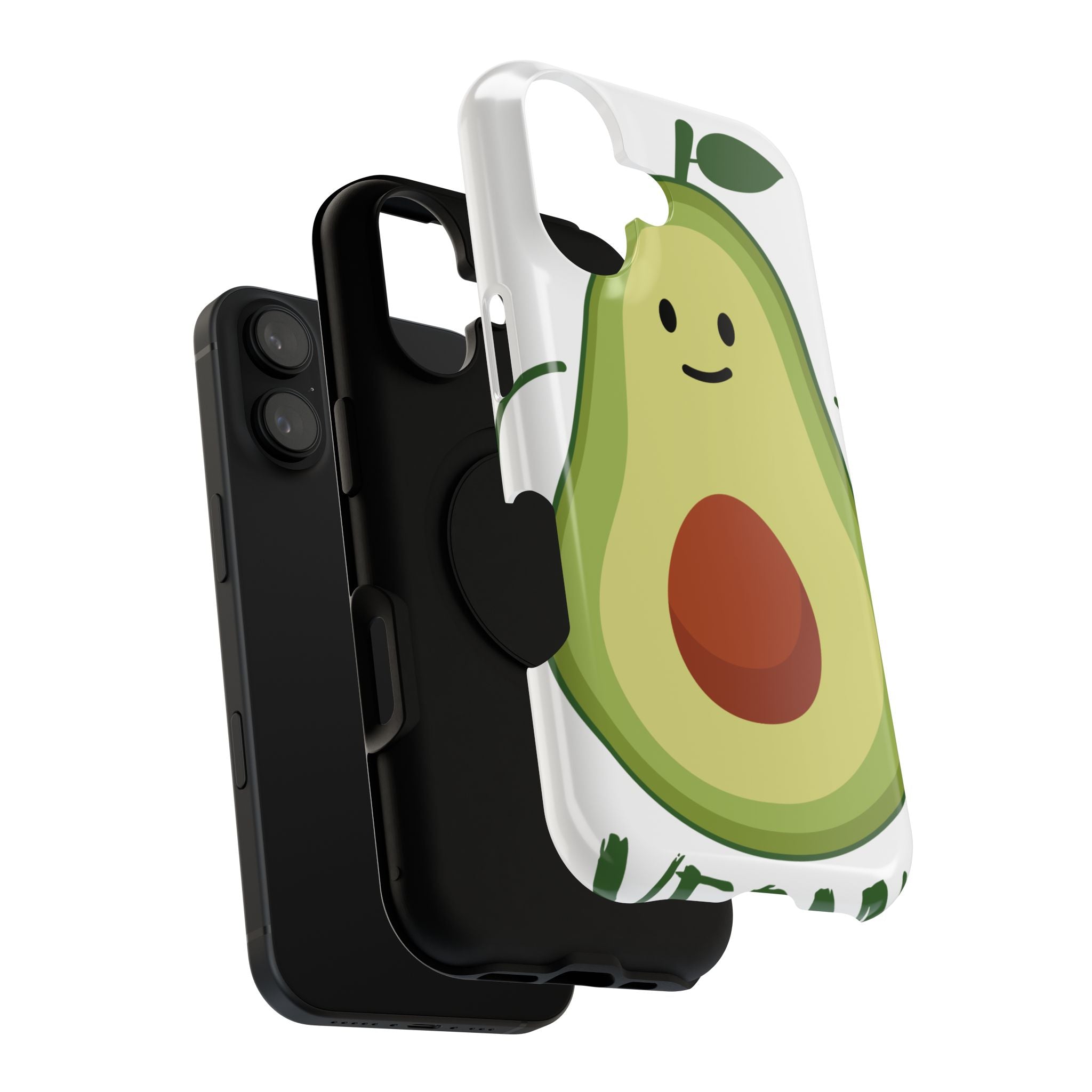 Fun Avocado Phone Case, Cute Avocado Case, Impact-Resistant Cases, Avocado Lover Gift, Smoothie Enthusiast Accessory, Quirky Phone Cover