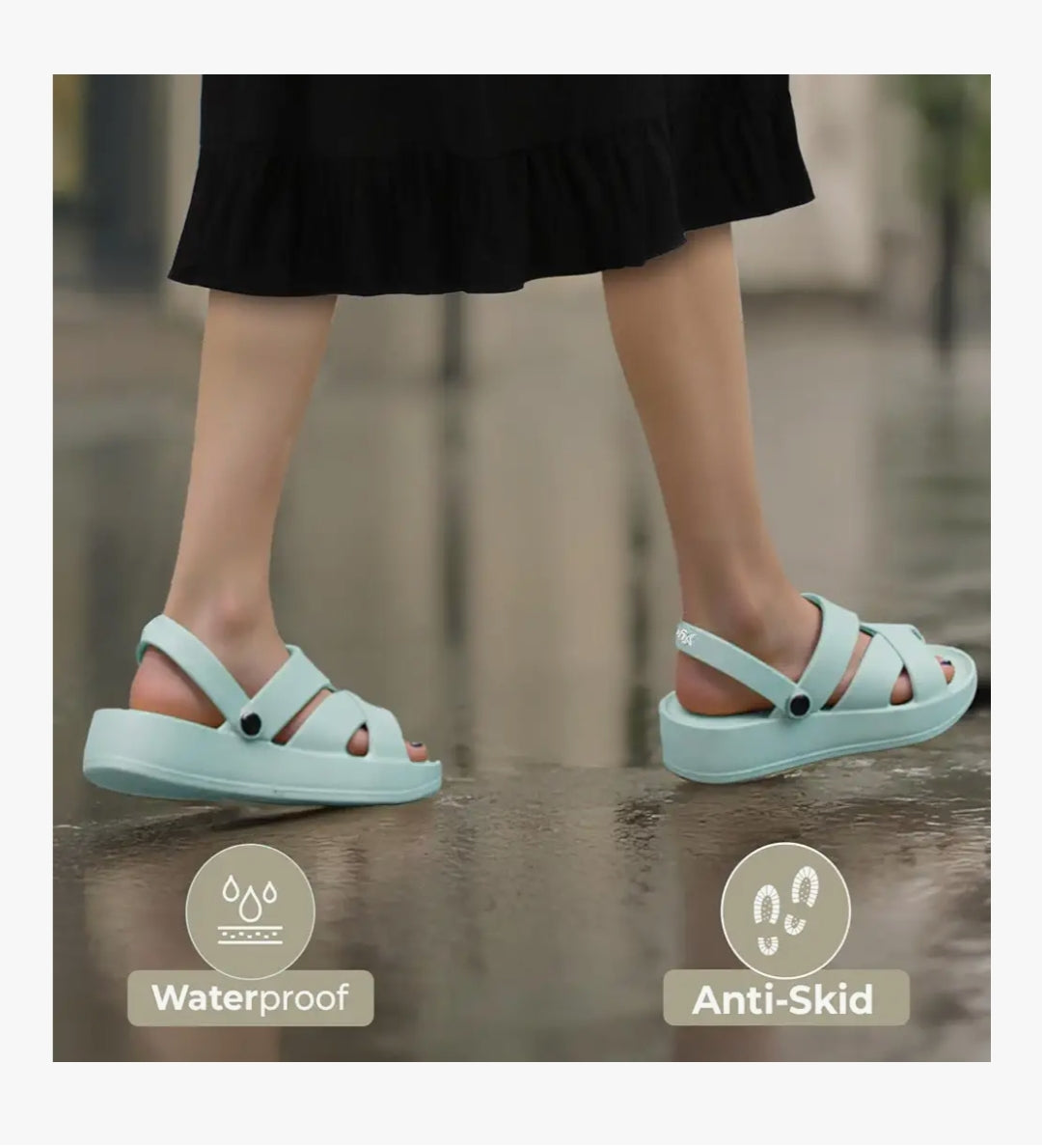 YOHO Wanderz Clogs for Women Waterproof Lightweight Soft EVA Cushioned Footbed with Bold Sole
