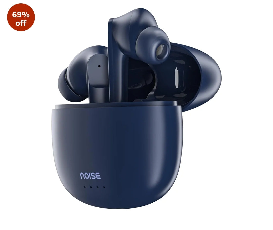 Noise Buds VS104 Truly Wireless in Earbuds with 45H of Playtime, Quad Mic with ENC, Instacharge(10 Min=200 Min), 13Mm Driver,Low Latency, BT V5.2 (Midnight Blue)