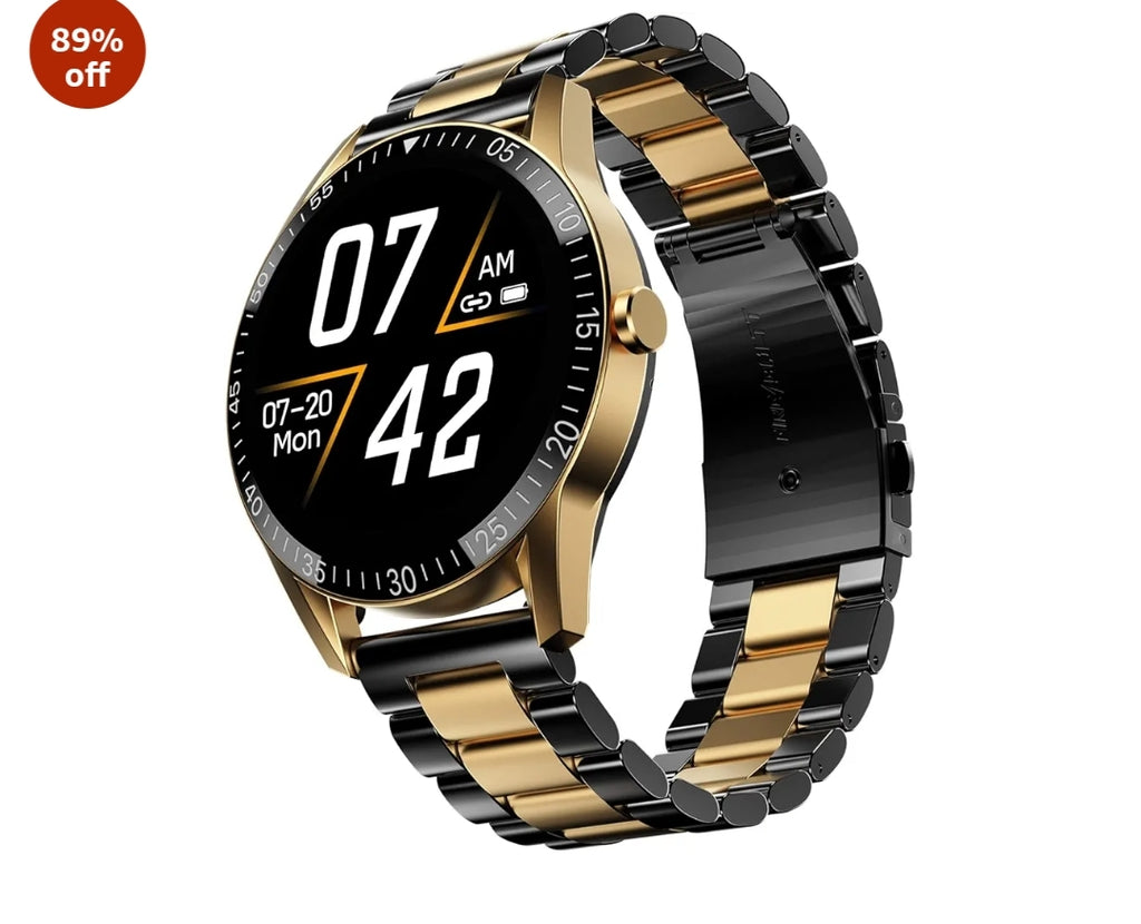 Fire-Boltt Talk Bluetooth Calling Smartwatch, 1.39" TFT Display with Dual Button, Hands On Voice Assistance, 120 Sports Modes, in Built Mic & Speaker (Talk, Black Dual)